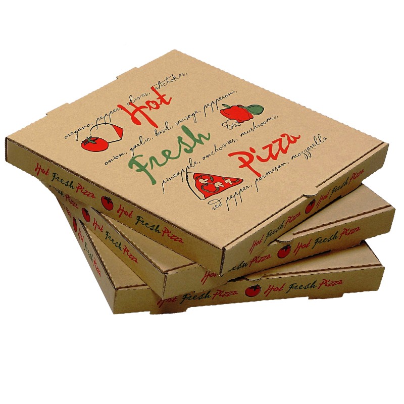 Τυπωμένο κουτί πίτσας kraft