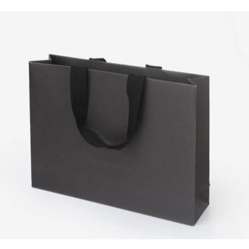 Πολυτελές ματ δώρο αγορές χαρτιού με λογότυπο για προσαρμοσμένη τσάντα συσκευασίας